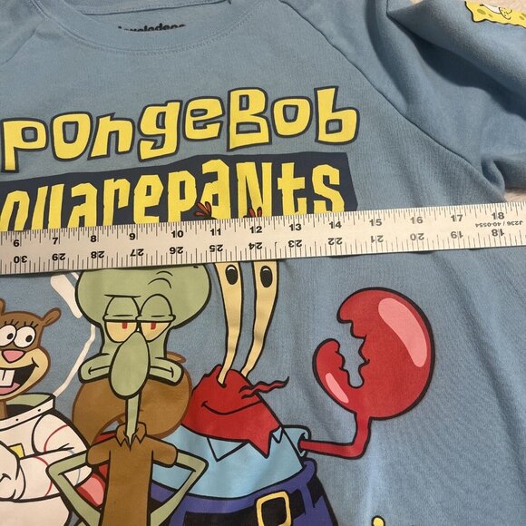 Nickelodeon Spongebob Squarepants Blue Sweatshirt Size M(7-9) - Picture 10 of 10